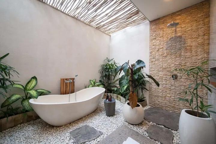 Керобокан: Stunning Architecture 5BR Bamboo With Tropical Pool Villa in Umalas