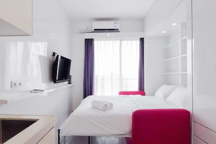 Nice And Comfy Studio Room At Sky House Bsd Apartment — фото 5