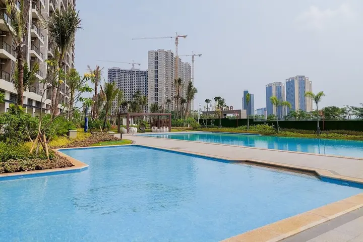 Legok: Well Design And Comfy Studio At Sky House Bsd Apartment