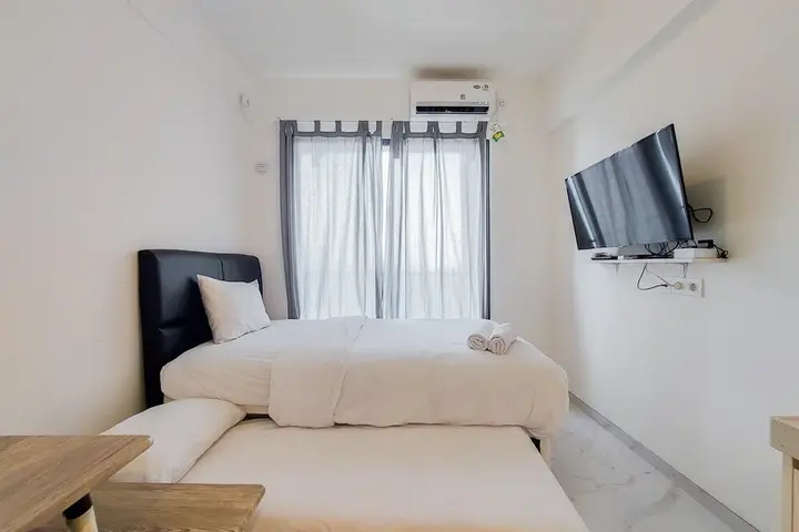 Legok: Minimalist Studio At 26Th Floor Sky House Bsd Apartment