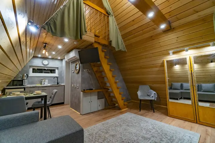 Гостевой дом A-Frame 40 с панорамным остеклением — фото 3