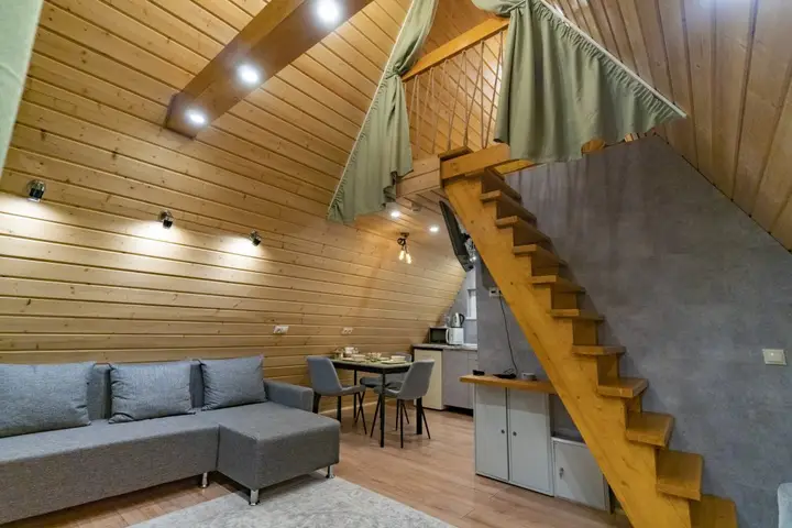 Гостевой дом A-Frame 40 с панорамным остеклением — фото 4