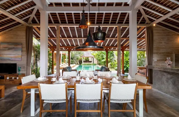 Керобокан: Peaceful 4 Bedrooms Private Pool Villas Rice Field View