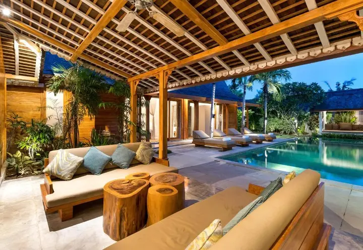 Керобокан: Peaceful 4 Bedrooms Private Pool Villas Rice Field View