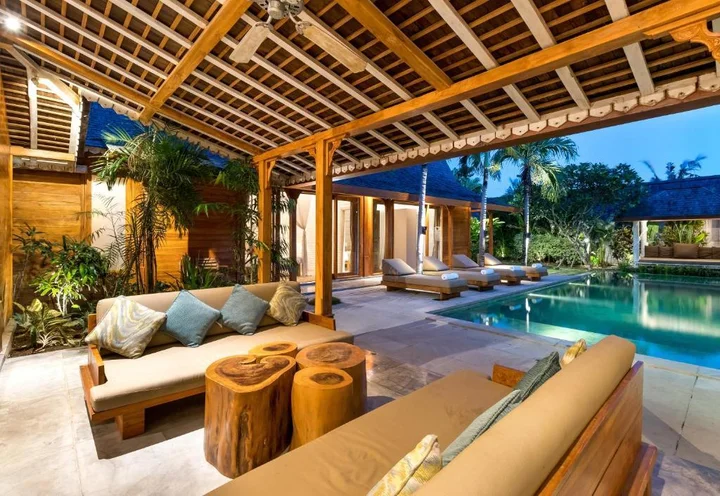 Керобокан: Peaceful 4 Bedrooms Private Pool Villas Rice Field View