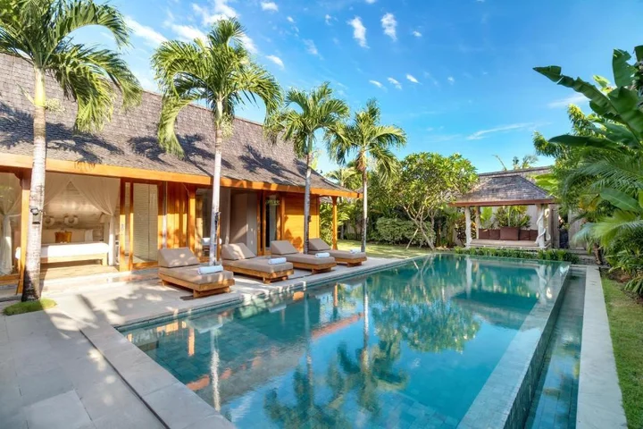 Керобокан: Peaceful 4 Bedrooms Private Pool Villas Rice Field View