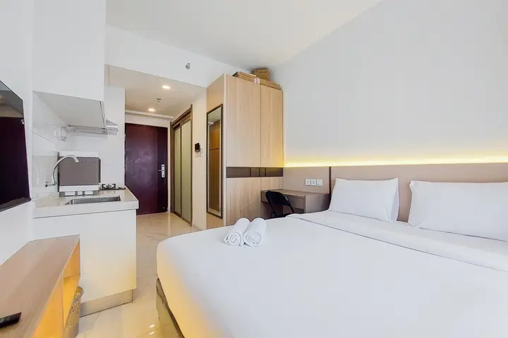 Best And Nice Studio At Sky House Bsd Apartment Near Aeon Mall — фото 3