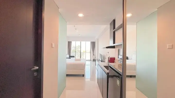 Compact And Nice Studio (No Kitchen) Apartment Skales Residence Nusa Dua Bali — фото 4