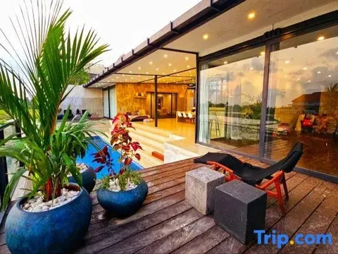 Табанан: Samsara Villa with Rice Field View