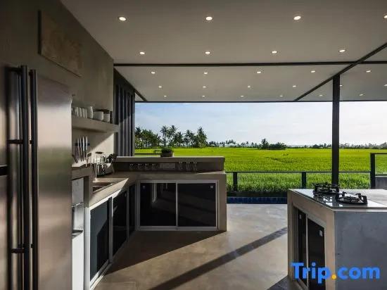 Табанан: Samsara Villa with Rice Field View
