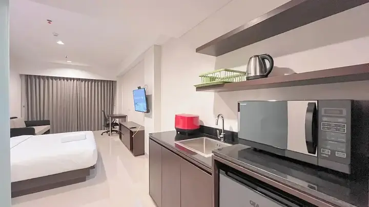 Serene Studio (No Kitchen) Space Skales Residence Nusa Dua Bali Apartment — фото 4