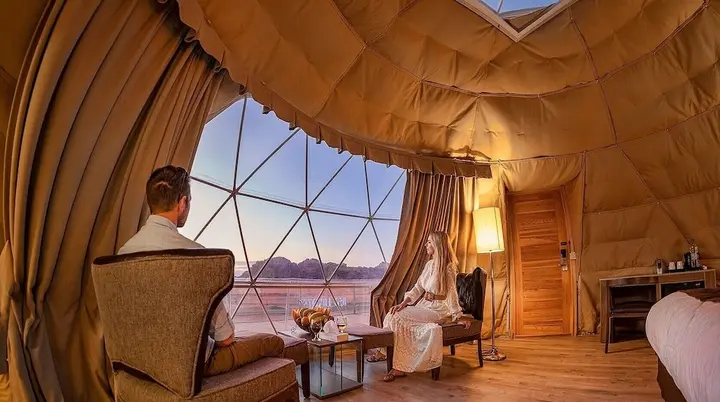 Вади-Рум: Wadi Rum UFO Luxotel - Campsite