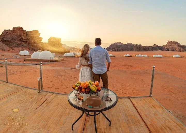 Вади-Рум: Wadi Rum UFO Luxotel - Campsite