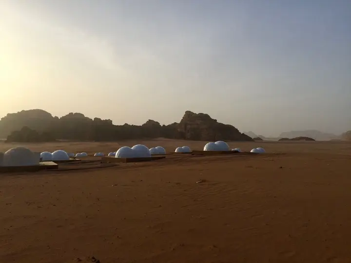 Вади-Рум: Wadi Rum UFO Luxotel - Campsite