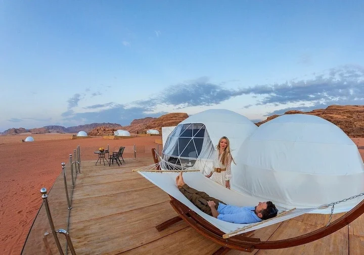 Вади-Рум: Wadi Rum UFO Luxotel - Campsite