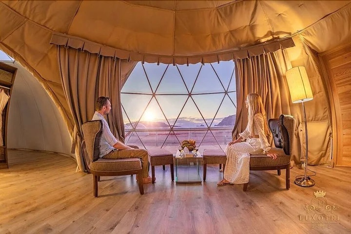 Вади-Рум: Wadi Rum UFO Luxotel - Campsite