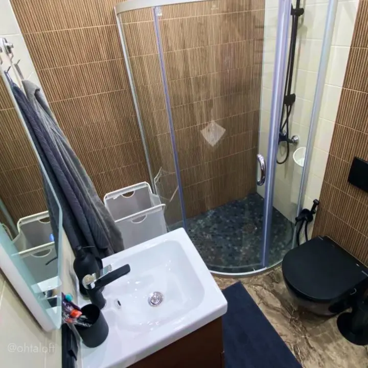 Сярьги: Апартаменты Охта Парк Ohta Loft Apartments с террасой
