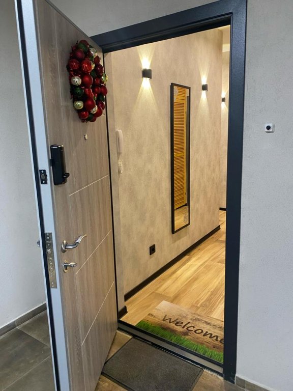 Сярьги: Апартаменты Охта Парк Ohta Loft Apartments с террасой