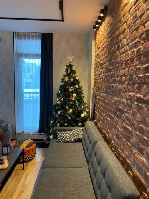 Сярьги: Апартаменты Охта Парк Ohta Loft Apartments с террасой