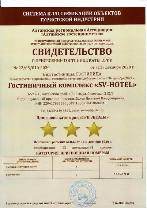 Бийск: СВ Отель