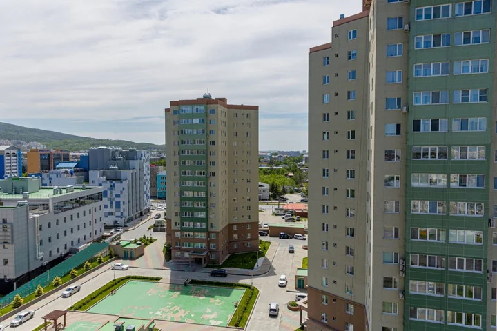 Южно-Сахалинск: Апартаменты Современная студия на Мира 300 12 этаж