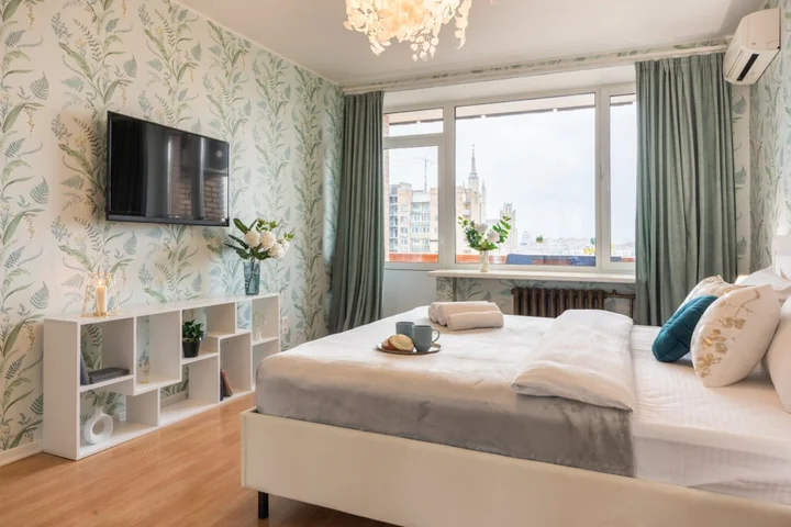 Москва: Квартира GM Apartments Четверка с панорамным видом на Москву