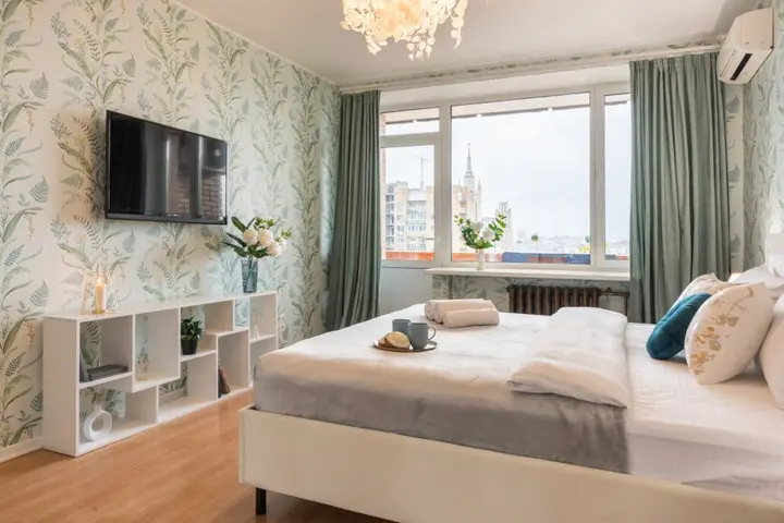 Москва: Квартира GM Apartments Четверка с панорамным видом на Москву