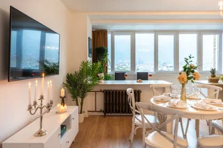 Москва: Квартира GM Apartments Четверка с панорамным видом на Москву