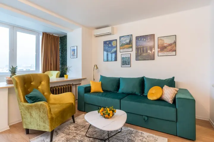 Москва: Квартира GM Apartments Четверка с панорамным видом на Москву