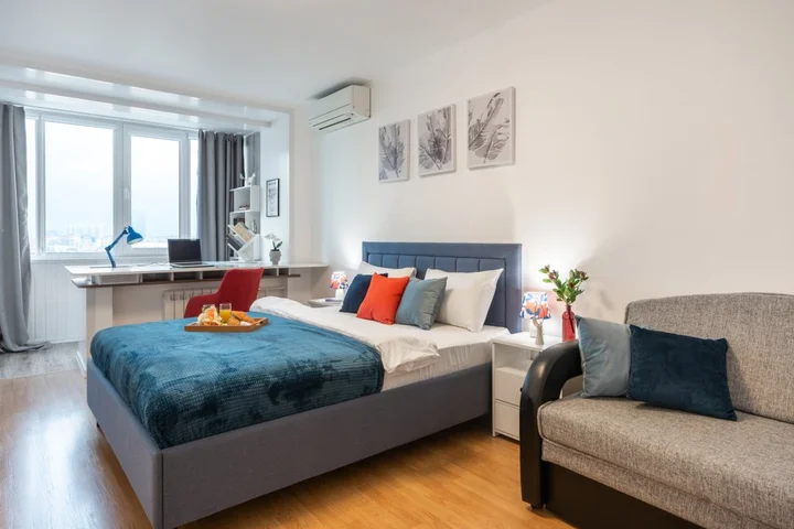 Москва: Квартира GM Apartments Четверка с панорамным видом на Москву