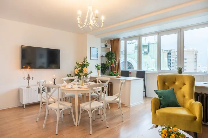 Москва: Квартира GM Apartments Четверка с панорамным видом на Москву