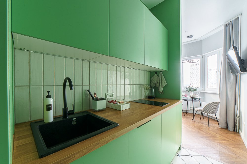 Нижний Новгород: Апартаменты Green Apartment City View от сети Good Vibes Apartments