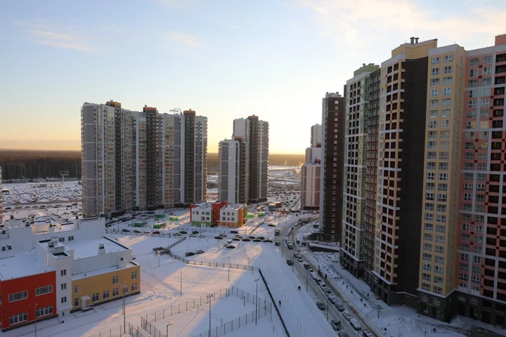 Кудрово: Апартаменты Pronina Aparts Видовая студия Rassvet в Кудрово