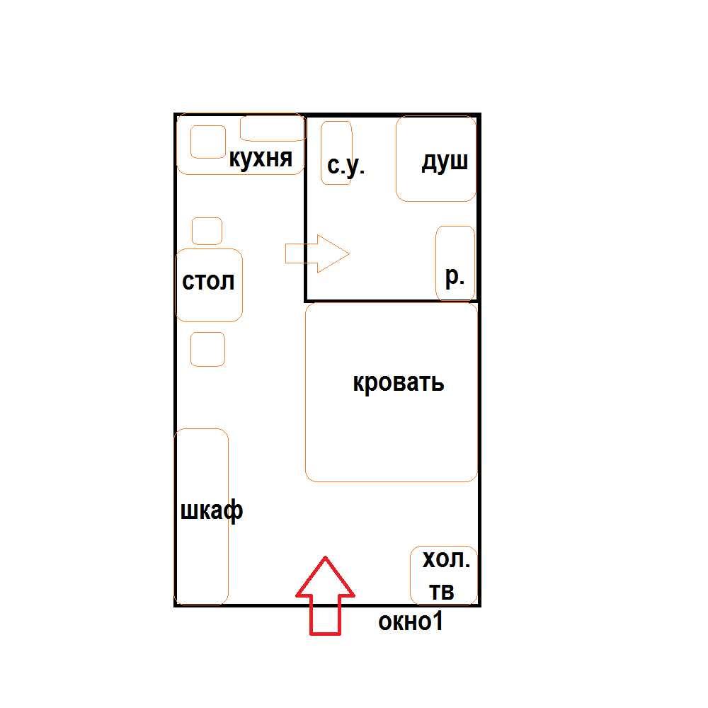 Сириус: Студия 2 на двоих с кухней в Сириусе
