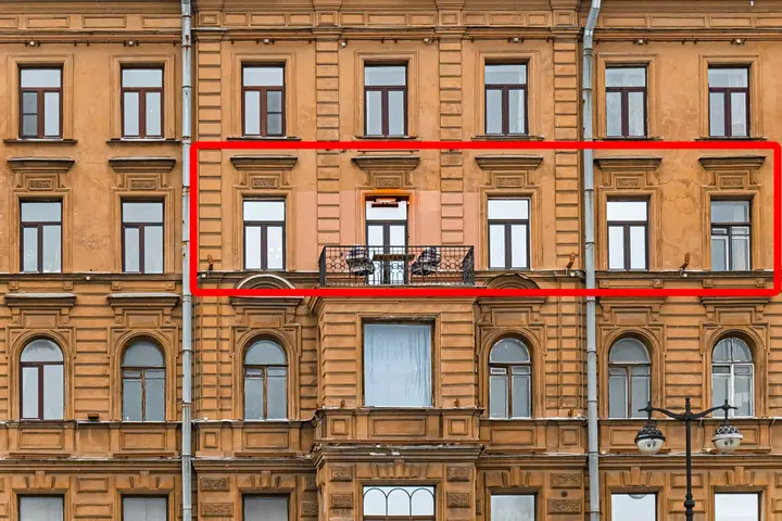 Санкт-Петербург: Квартира "Балкончик № 1", набережная Лейтенанта Шмидта, д.13