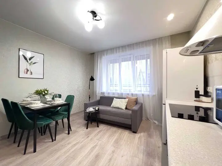 Новосибирск: Sunny House 2шка студия с качелями на панорамной лоджии