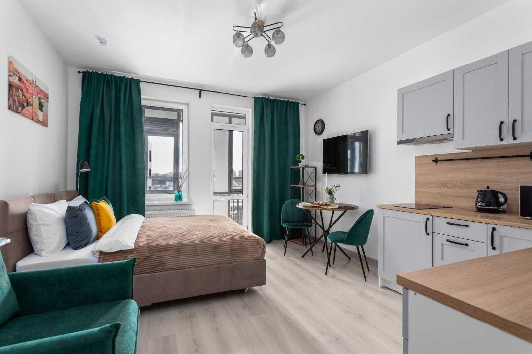 Санкт-Петербург: Новая стильная студия Moderna Flat у Парка Победы