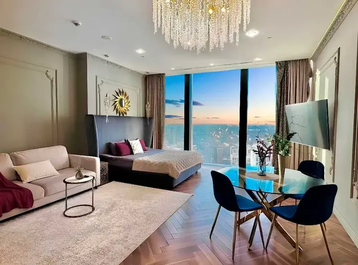 Москва: Уютная Студия Sky City Moscow 43 этаж
