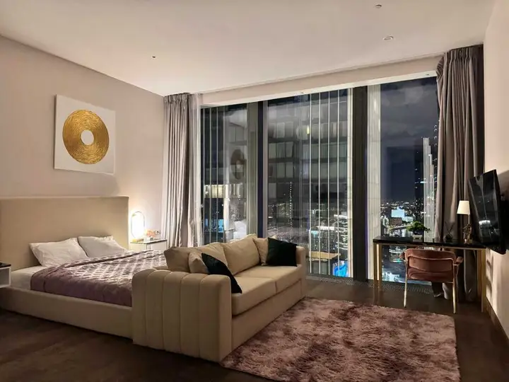 Апартаменты Sky City Moscow LUX Студия с большим окном с видом на все башни и город! — фото 1