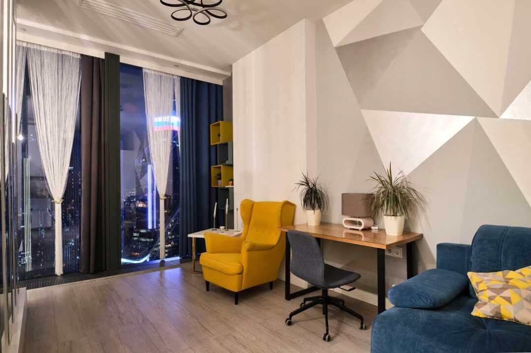 Sky City Moscow Уютная студия на 51 этаже с уникальным видом на все башни Москва Сити — фото 3