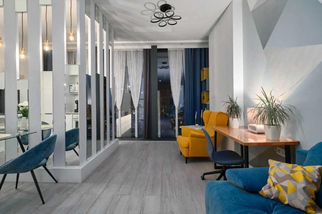 Sky City Moscow Уютная студия на 51 этаже с уникальным видом на все башни Москва Сити — фото 4