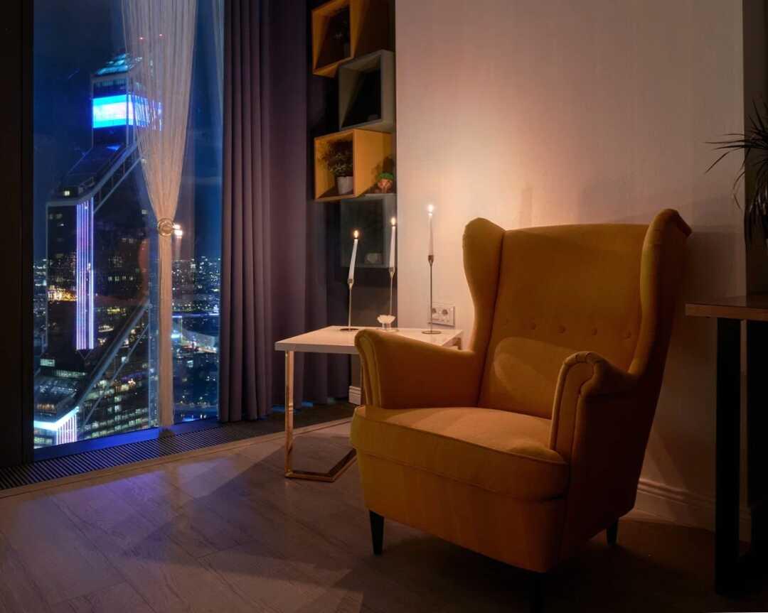 Москва: Sky City Moscow Уютная студия на 51 этаже с уникальным видом на все башни Москва Сити
