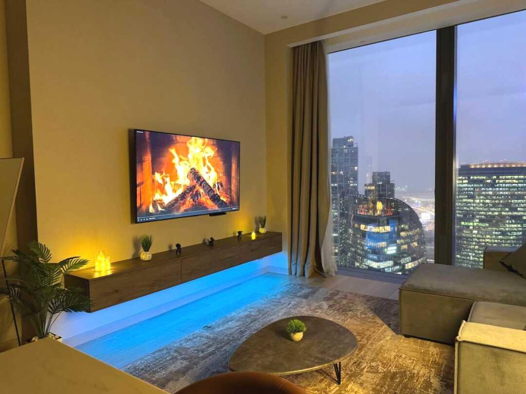 Москва: Sky City Moscow Роскошный апартамент с видом на башни на 61 этаже