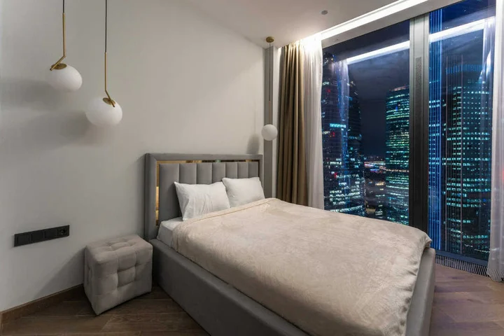 Москва: Апартаменты Sky City Moscow Особенный вид на Лужники, Парк Победы, башни и город!