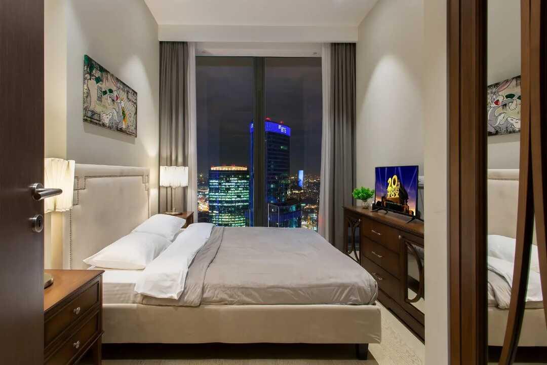 Москва: Апартаменты Sky City Moscow 62 этаж! Вид на Башни, Лужники, Парк победы и город! Очень уютный!