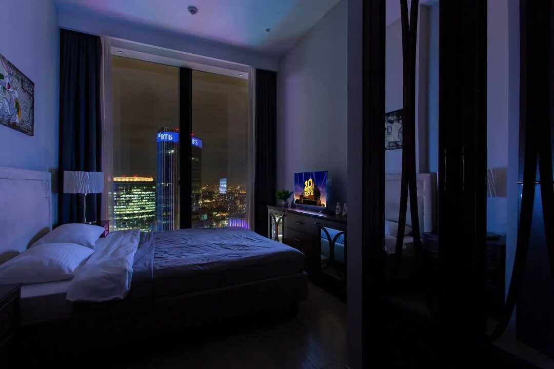Москва: Апартаменты Sky City Moscow 62 этаж! Вид на Башни, Лужники, Парк победы и город! Очень уютный!