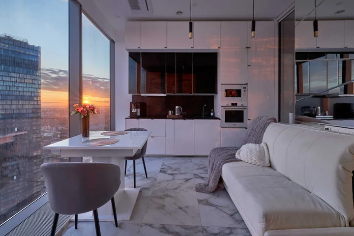 Москва: Апартаменты Sky City Moscow 80 этаж Вид на МГУ
