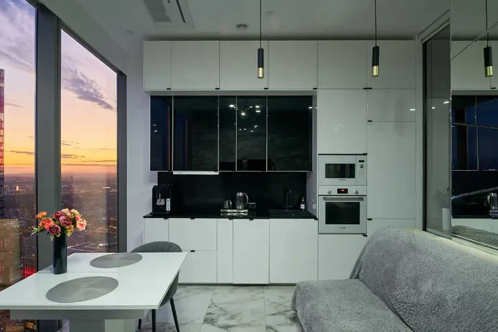 Москва: Апартаменты Sky City Moscow 80 этаж Вид на МГУ