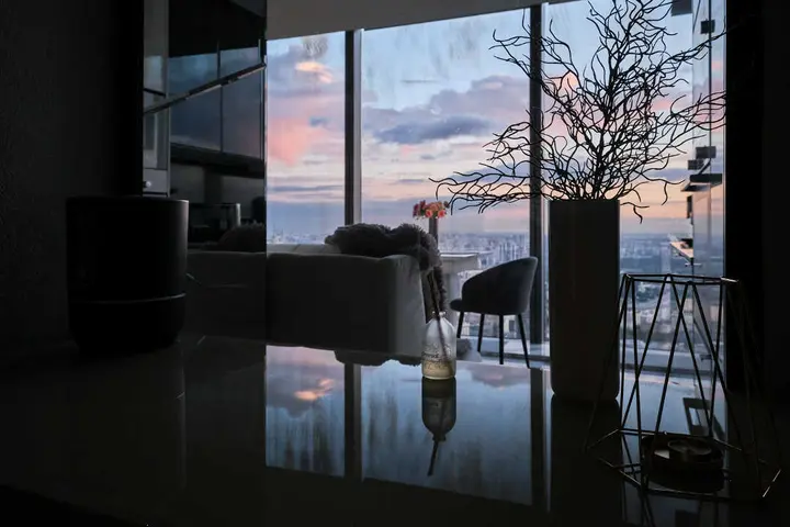 Москва: Апартаменты Sky City Moscow 80 этаж Вид на МГУ