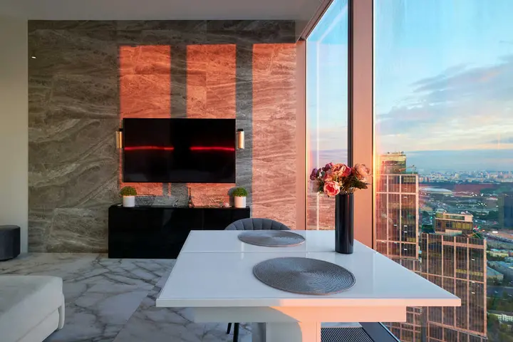 Москва: Апартаменты Sky City Moscow 80 этаж Вид на МГУ